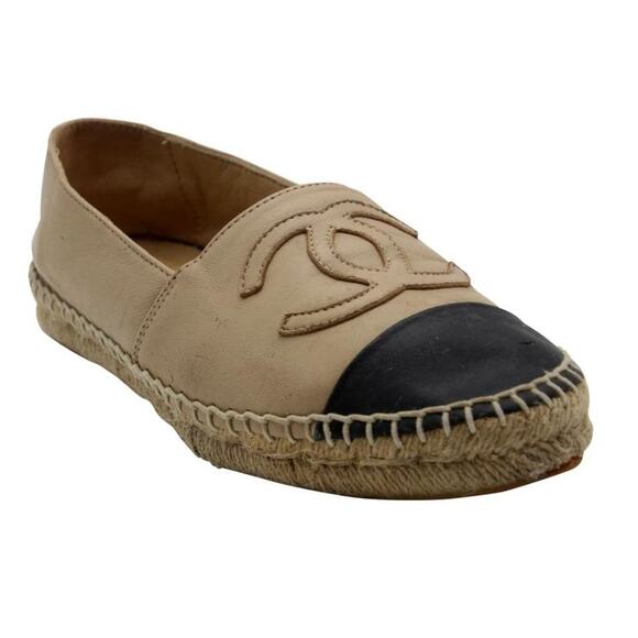Chanel Beige Ballerina Espadrille Monogram Flats - Picture 6 of 11